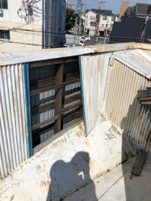 工事前パラペット