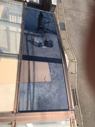 カーポート新設、台風被害