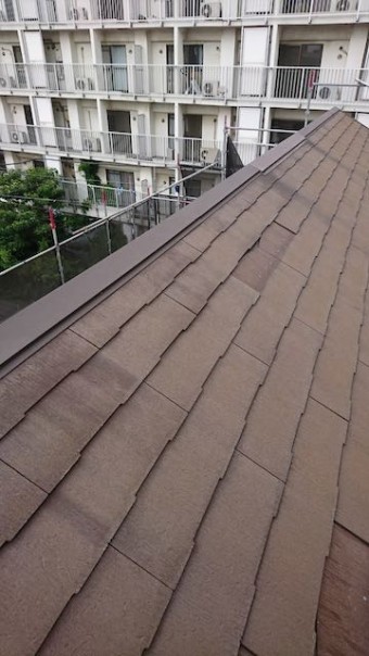 破損している屋根