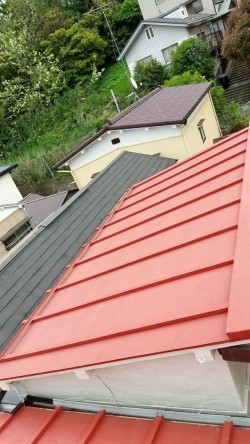 瓦棒屋根、板金屋根、葺き替え