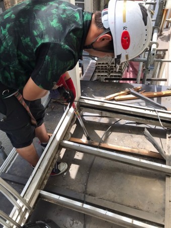 ベランダ下瓦棒解体