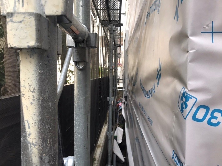 防水防湿シートの出隅施工