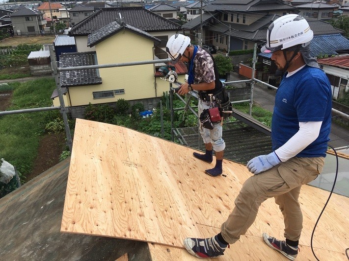 野地新設間もなく張りじまい
