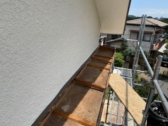 下地解体した庇