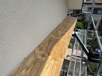 新設した野地板
