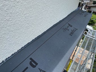 壁際の防水処理