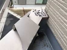カバーしている時の笠木