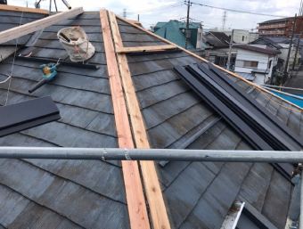 新しい貫を打つ工程