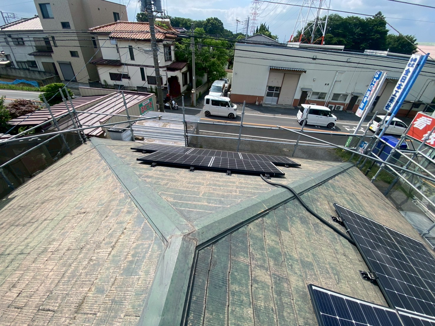 既存棟板金