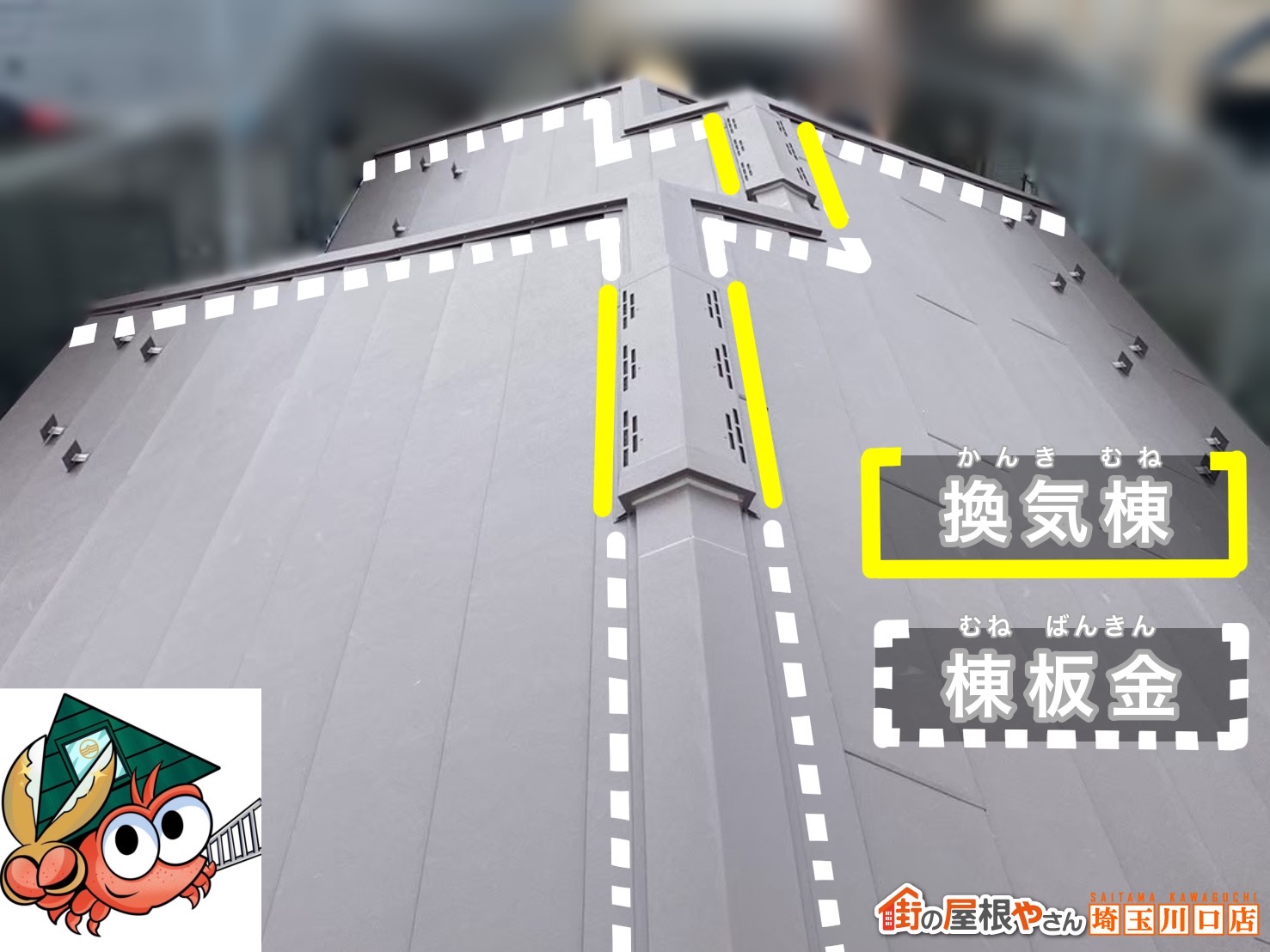 換気棟　棟板金