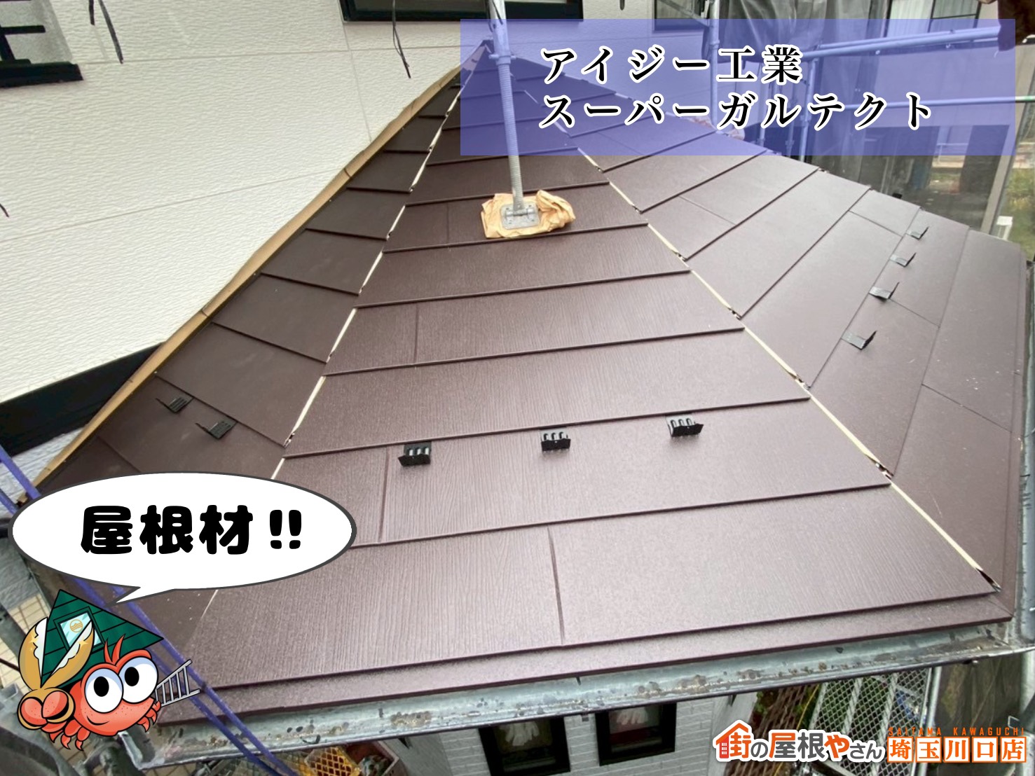 屋根材　アイジー工業スーパーガルテクト