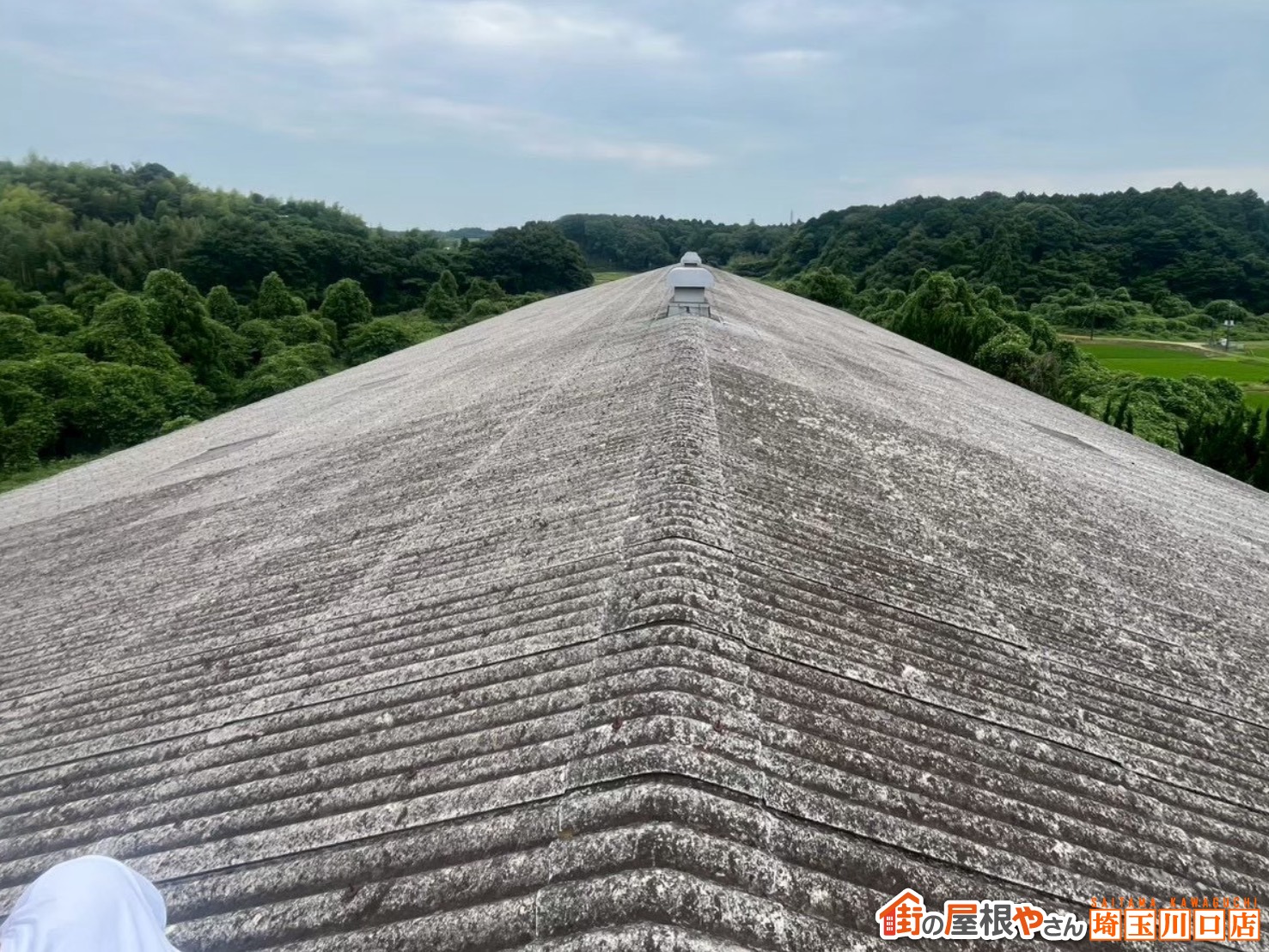 波板スレート　施工前