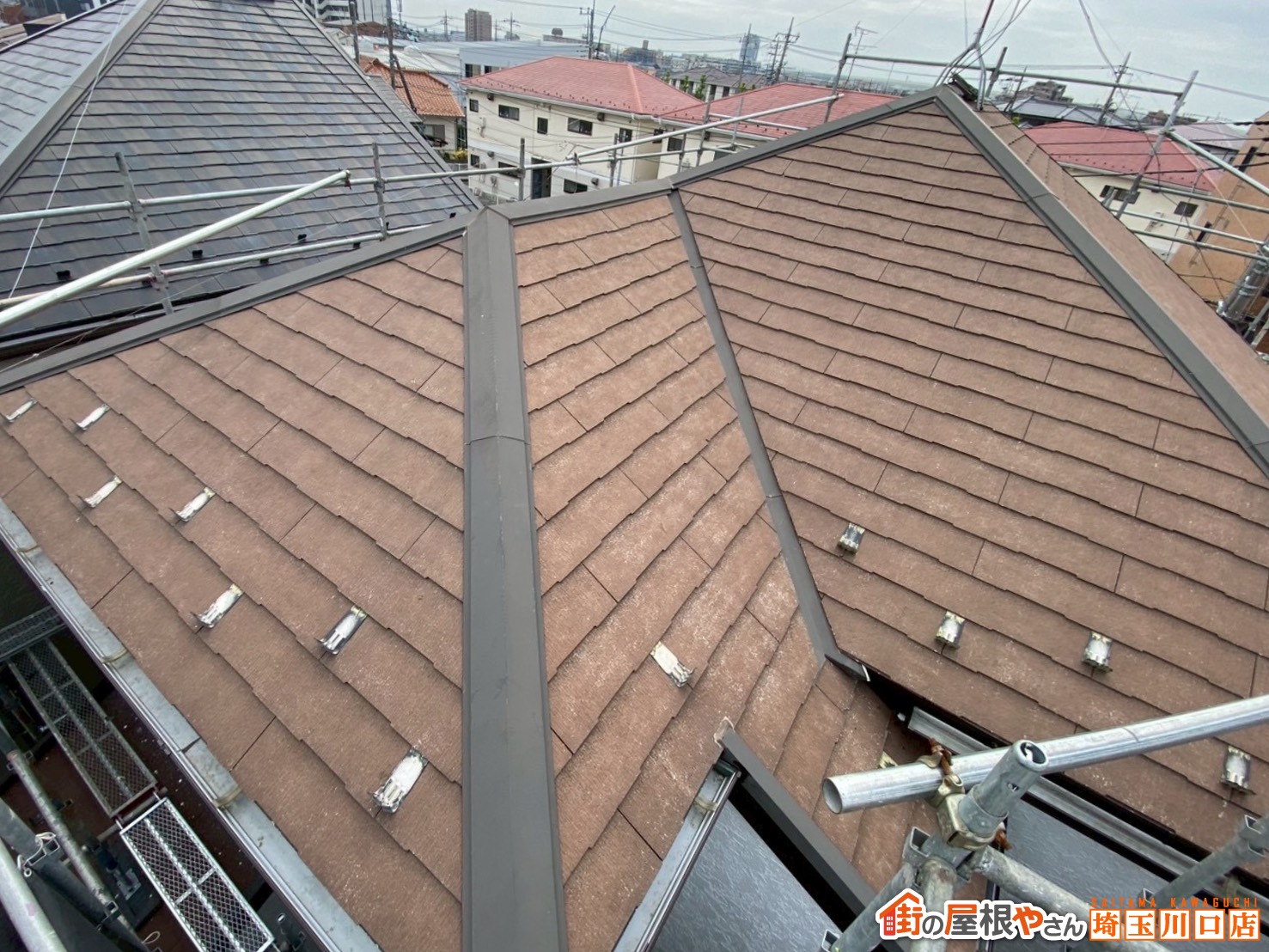 スレート屋根　施工前