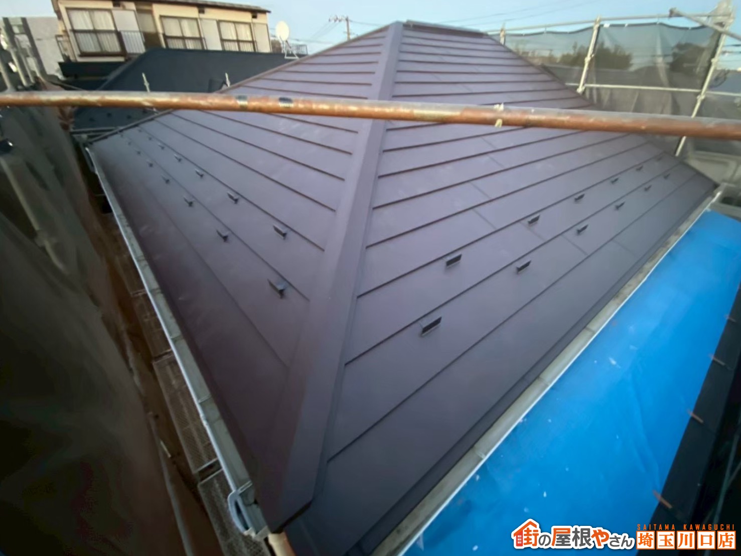 屋根カバー工事　施工後