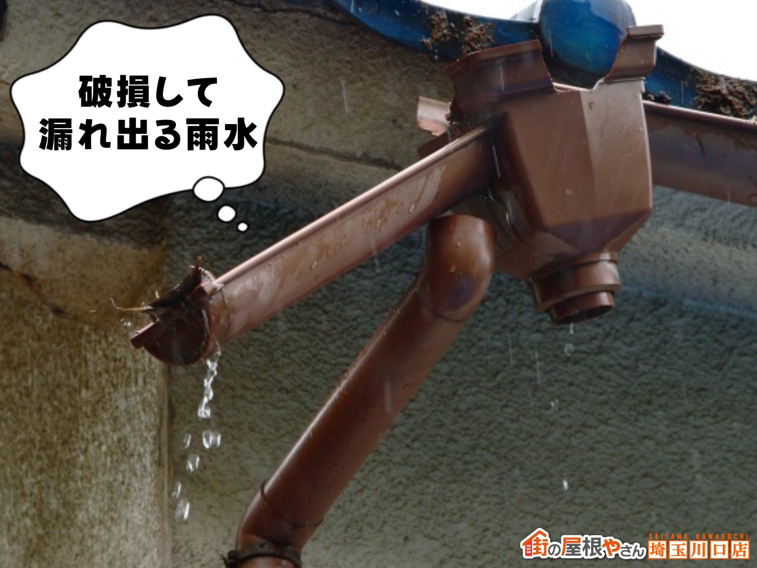 雨樋　雹被害