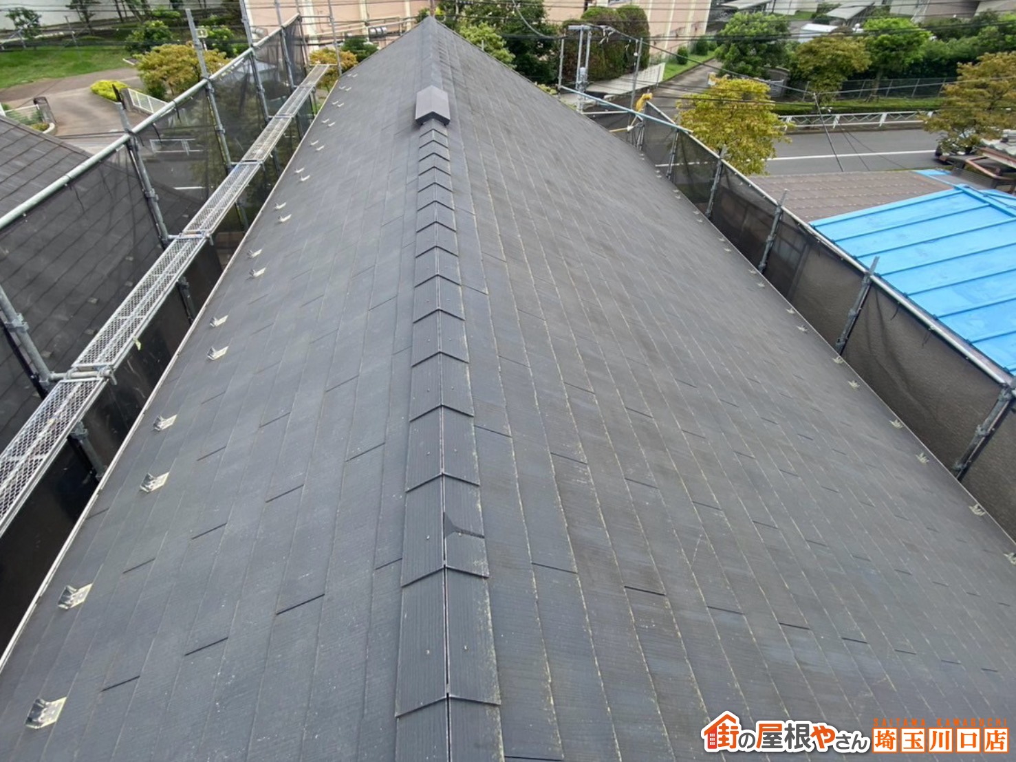 スレート屋根　施工前