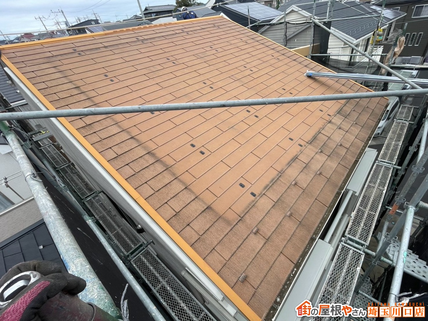 スレート屋根　施工前