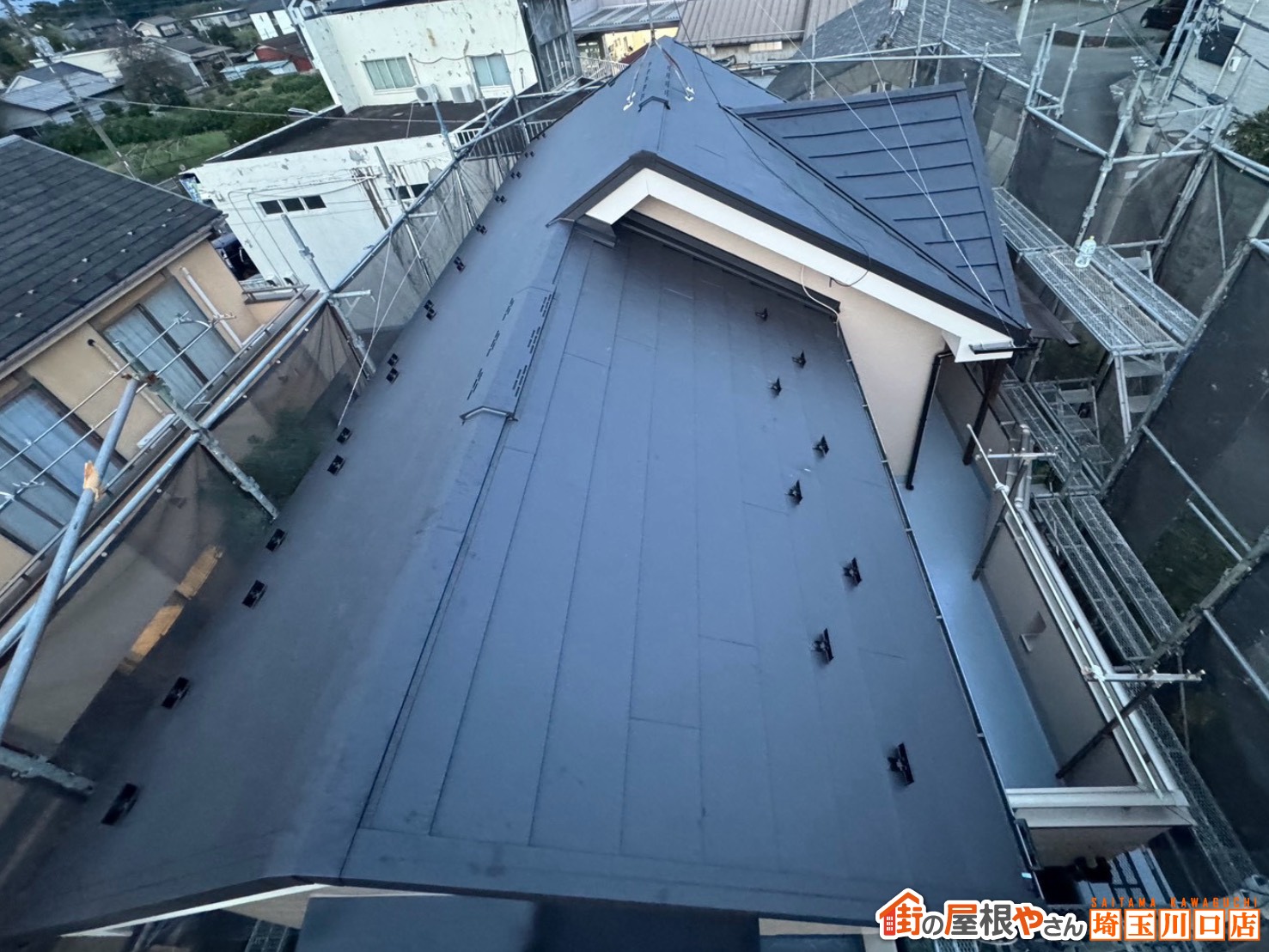 重ね葺き施工後